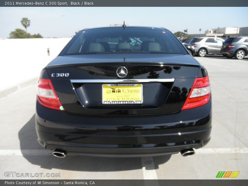 Black / Black 2011 Mercedes-Benz C 300 Sport