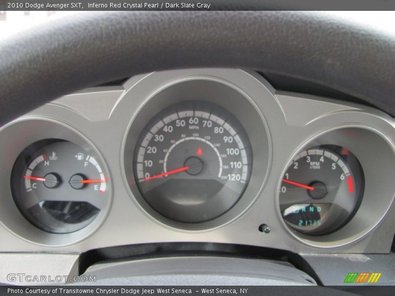 Inferno Red Crystal Pearl / Dark Slate Gray 2010 Dodge Avenger SXT