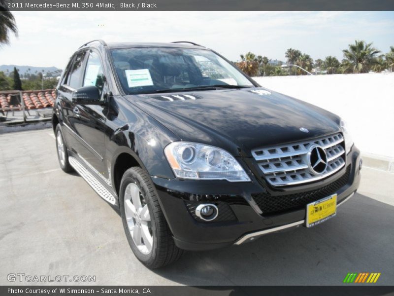 Black / Black 2011 Mercedes-Benz ML 350 4Matic