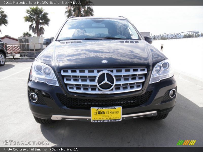 Black / Black 2011 Mercedes-Benz ML 350 4Matic