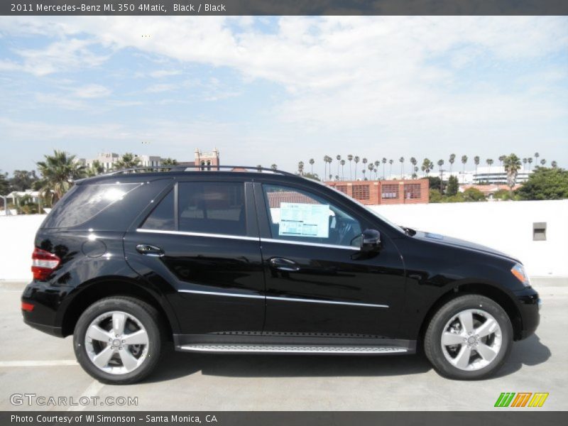 Black / Black 2011 Mercedes-Benz ML 350 4Matic