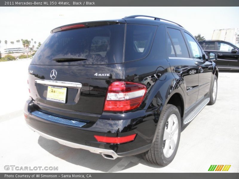 Black / Black 2011 Mercedes-Benz ML 350 4Matic