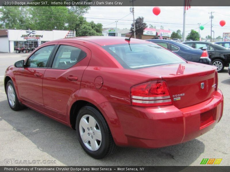 Inferno Red Crystal Pearl / Dark Slate Gray 2010 Dodge Avenger SXT
