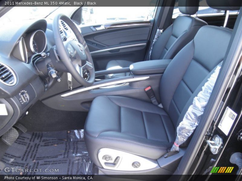 Black / Black 2011 Mercedes-Benz ML 350 4Matic