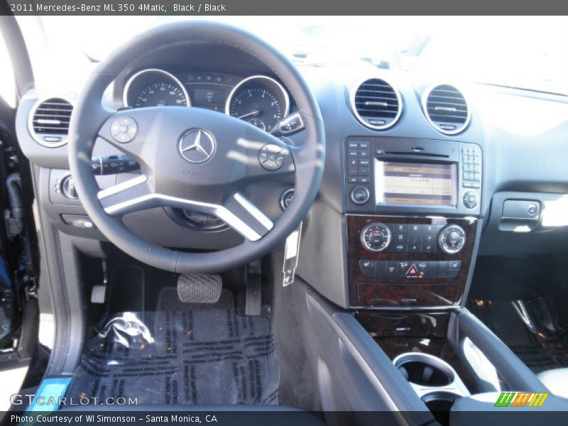 Black / Black 2011 Mercedes-Benz ML 350 4Matic