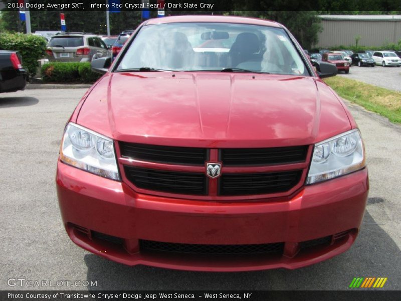 Inferno Red Crystal Pearl / Dark Slate Gray 2010 Dodge Avenger SXT