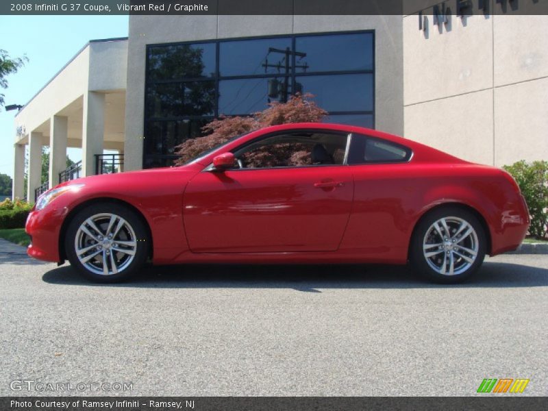 Vibrant Red / Graphite 2008 Infiniti G 37 Coupe