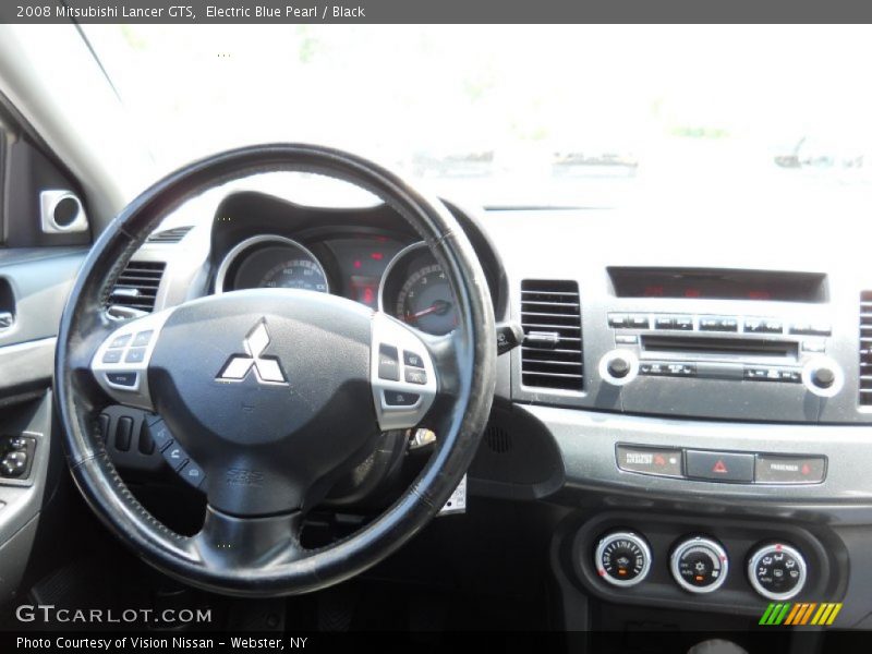 Electric Blue Pearl / Black 2008 Mitsubishi Lancer GTS