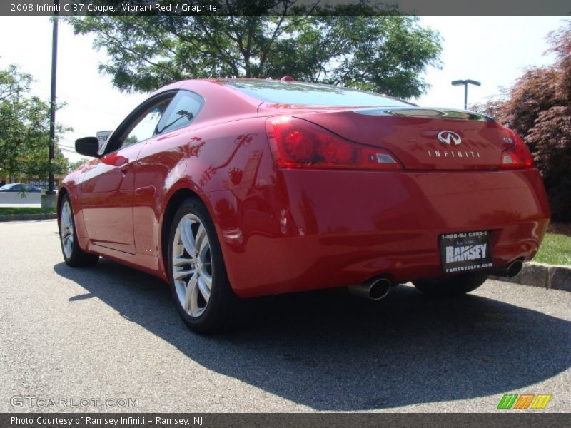 Vibrant Red / Graphite 2008 Infiniti G 37 Coupe