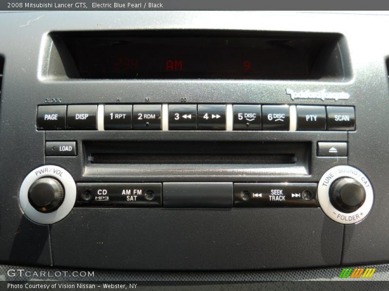 Electric Blue Pearl / Black 2008 Mitsubishi Lancer GTS