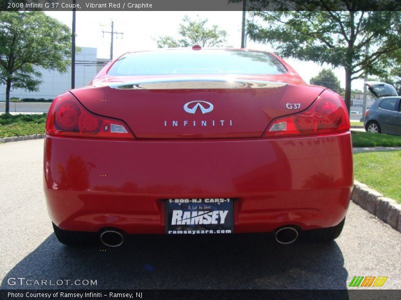 Vibrant Red / Graphite 2008 Infiniti G 37 Coupe