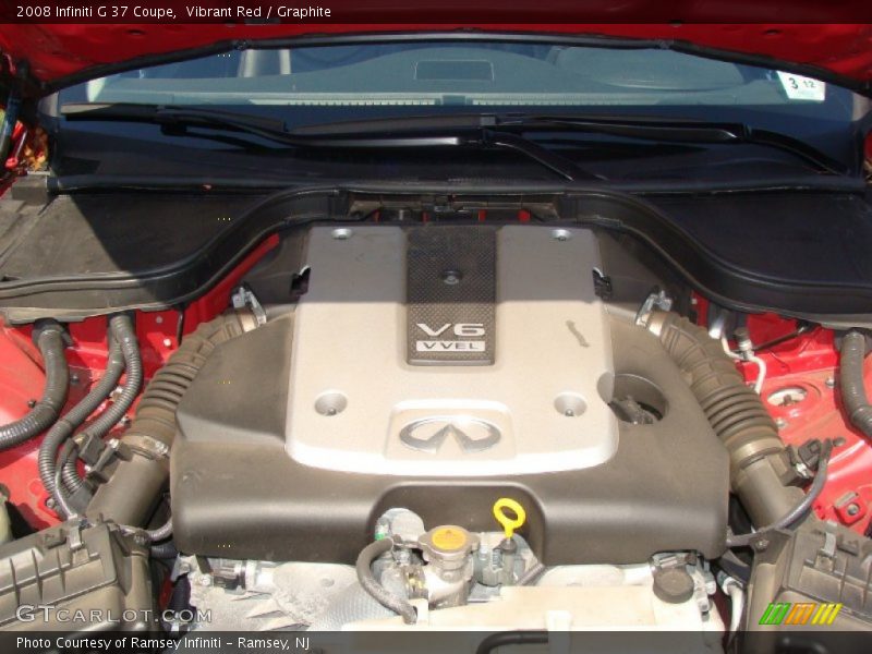 Vibrant Red / Graphite 2008 Infiniti G 37 Coupe
