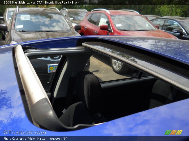 Electric Blue Pearl / Black 2008 Mitsubishi Lancer GTS