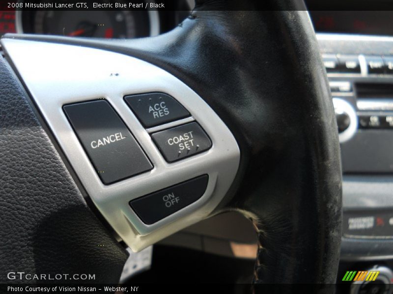 Electric Blue Pearl / Black 2008 Mitsubishi Lancer GTS