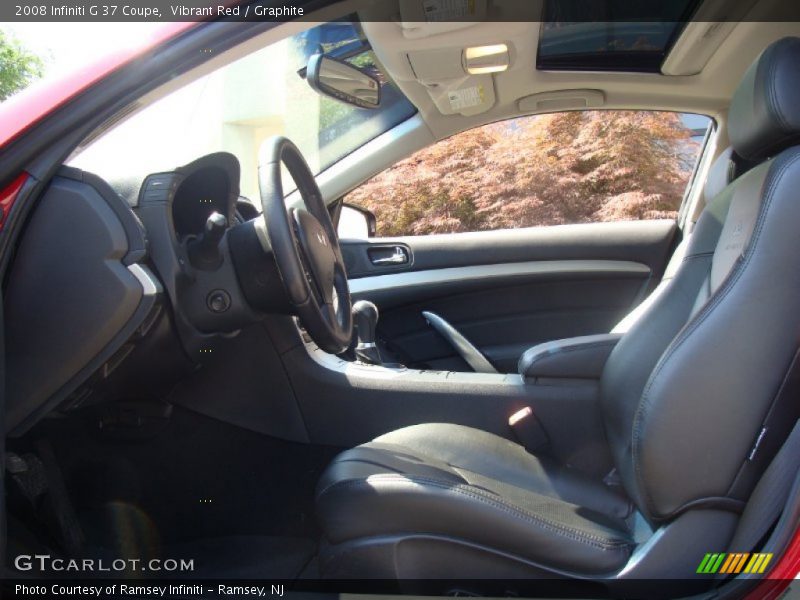 Vibrant Red / Graphite 2008 Infiniti G 37 Coupe