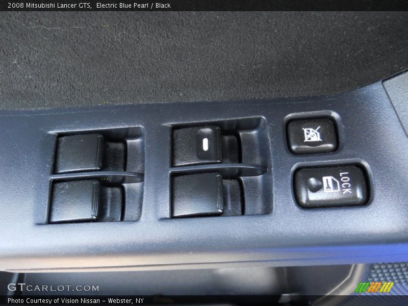 Electric Blue Pearl / Black 2008 Mitsubishi Lancer GTS