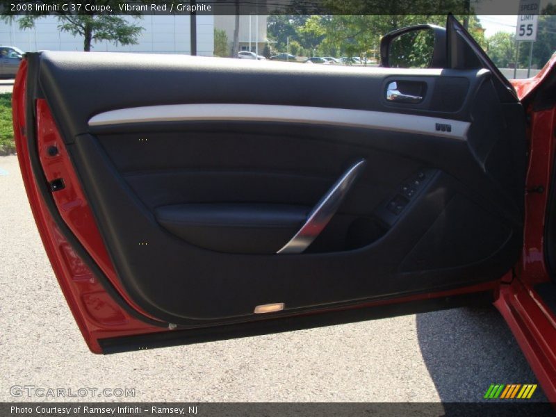 Vibrant Red / Graphite 2008 Infiniti G 37 Coupe