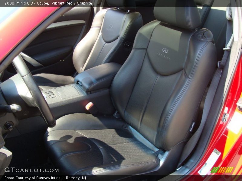 Vibrant Red / Graphite 2008 Infiniti G 37 Coupe