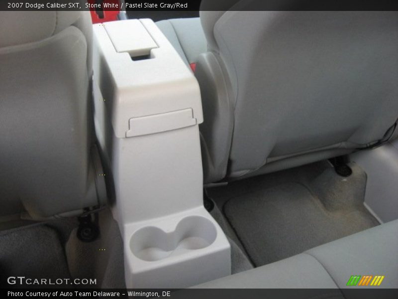 Stone White / Pastel Slate Gray/Red 2007 Dodge Caliber SXT