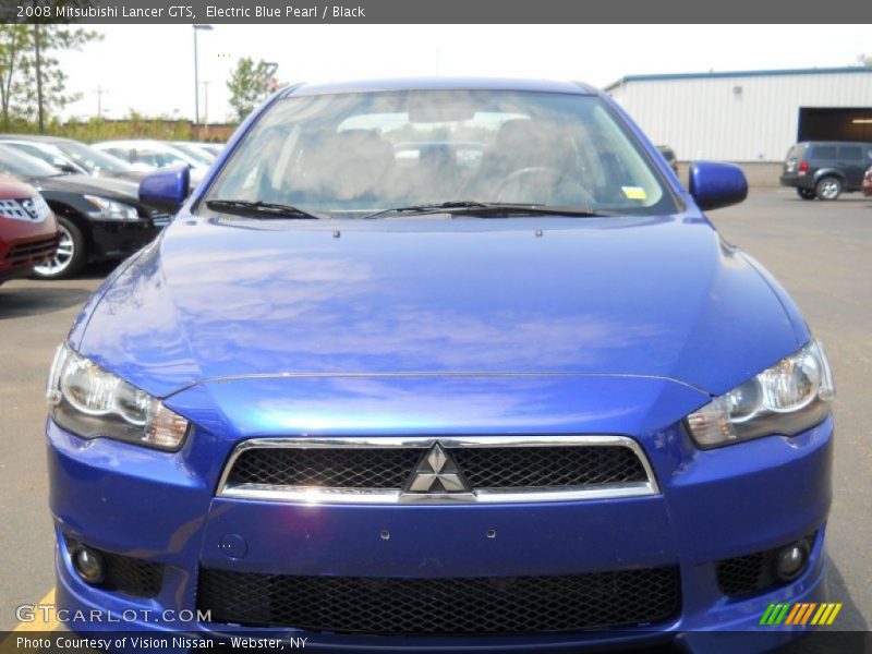 Electric Blue Pearl / Black 2008 Mitsubishi Lancer GTS