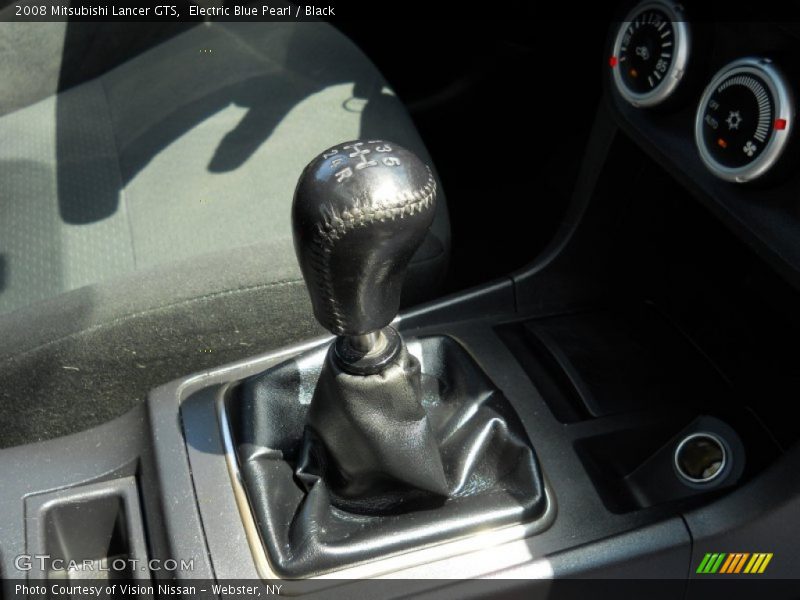 Electric Blue Pearl / Black 2008 Mitsubishi Lancer GTS