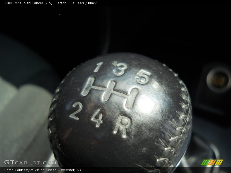 Electric Blue Pearl / Black 2008 Mitsubishi Lancer GTS