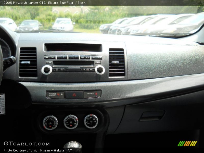 Electric Blue Pearl / Black 2008 Mitsubishi Lancer GTS