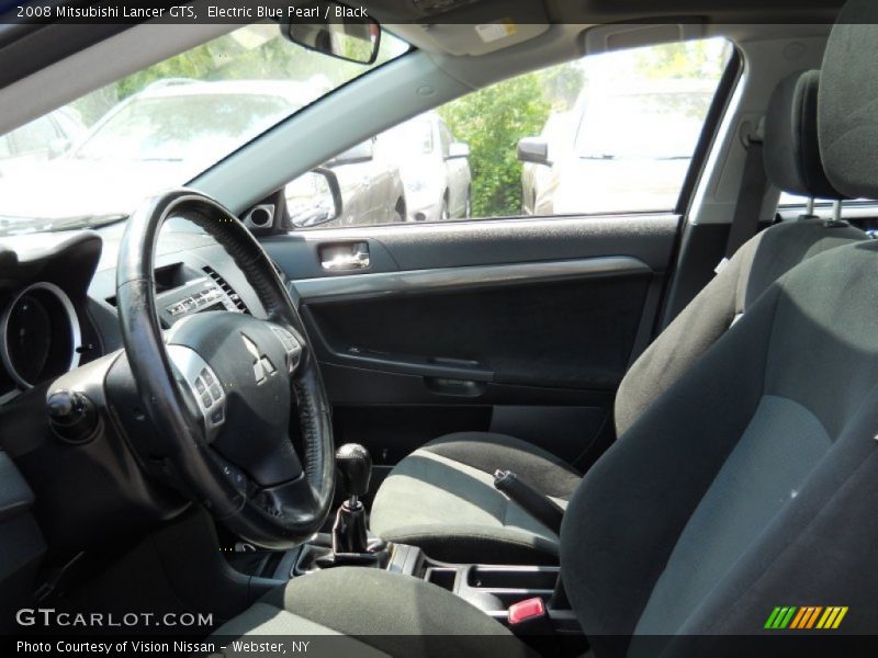 Electric Blue Pearl / Black 2008 Mitsubishi Lancer GTS