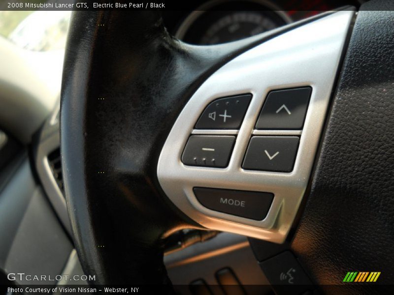 Electric Blue Pearl / Black 2008 Mitsubishi Lancer GTS