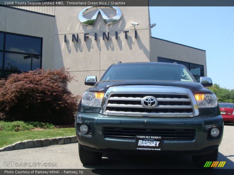 Timberland Green Mica / Graphite 2008 Toyota Sequoia Limited 4WD