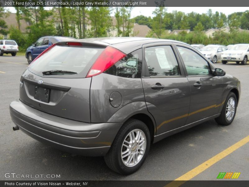 Liquid Grey Metallic / Charcoal/Light Flint 2007 Ford Focus ZX5 SE Hatchback