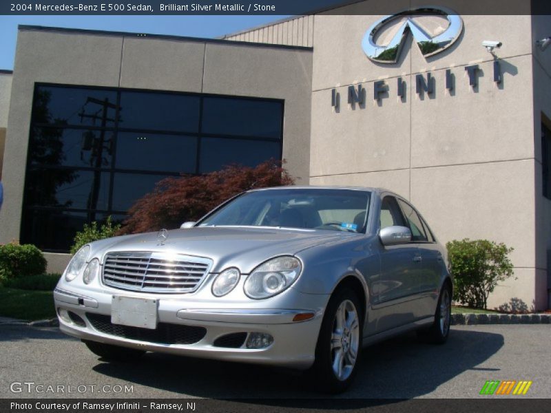 Brilliant Silver Metallic / Stone 2004 Mercedes-Benz E 500 Sedan