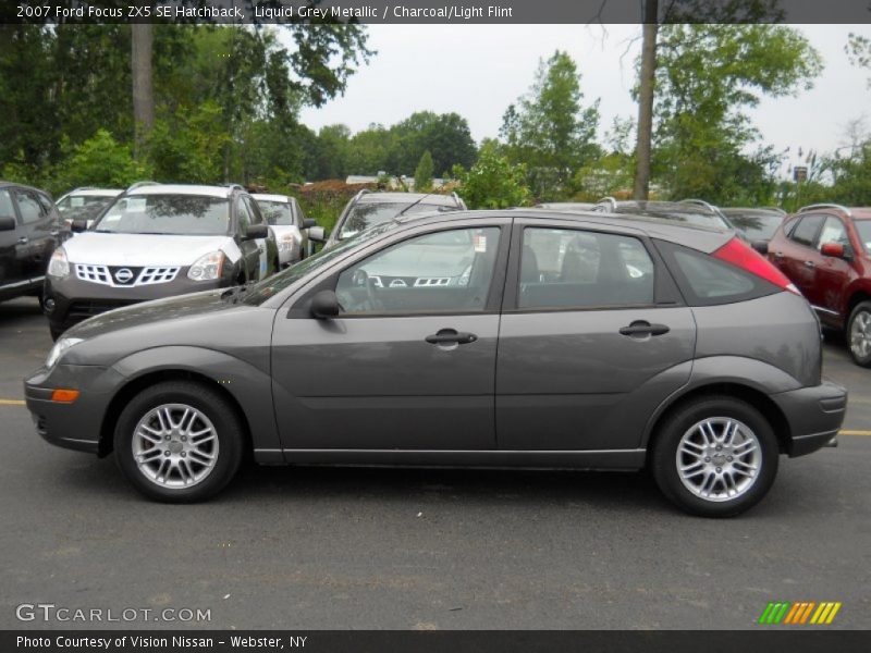 Liquid Grey Metallic / Charcoal/Light Flint 2007 Ford Focus ZX5 SE Hatchback
