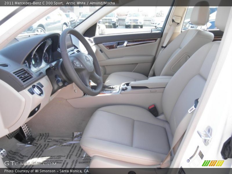 Arctic White / Almond/Mocha 2011 Mercedes-Benz C 300 Sport