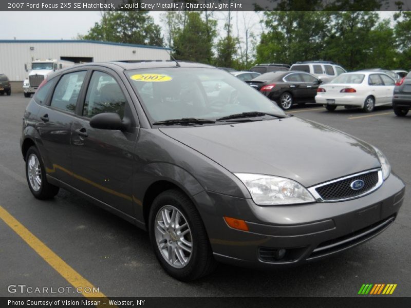 Liquid Grey Metallic / Charcoal/Light Flint 2007 Ford Focus ZX5 SE Hatchback