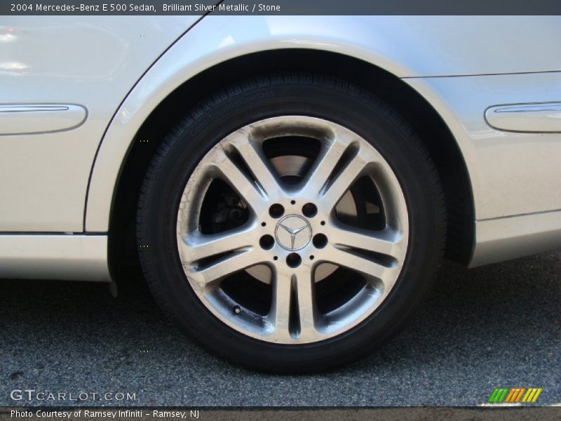 Brilliant Silver Metallic / Stone 2004 Mercedes-Benz E 500 Sedan