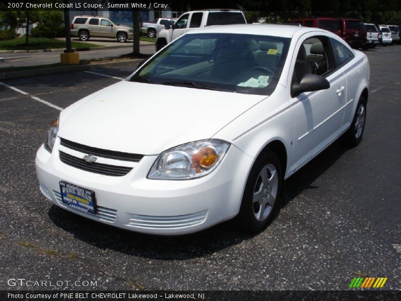 Summit White / Gray 2007 Chevrolet Cobalt LS Coupe