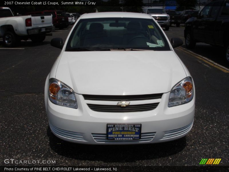 Summit White / Gray 2007 Chevrolet Cobalt LS Coupe
