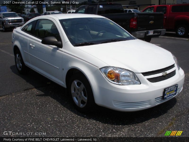 Summit White / Gray 2007 Chevrolet Cobalt LS Coupe