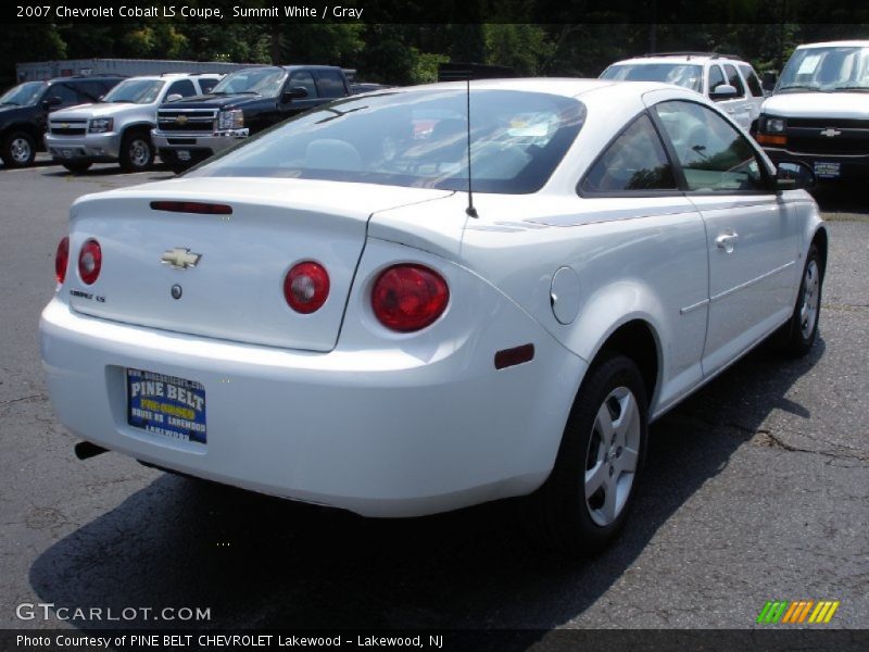 Summit White / Gray 2007 Chevrolet Cobalt LS Coupe