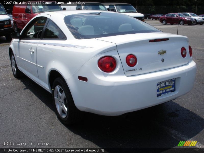 Summit White / Gray 2007 Chevrolet Cobalt LS Coupe