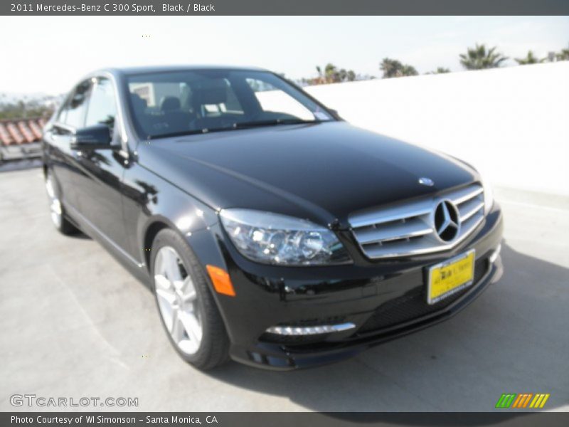 Black / Black 2011 Mercedes-Benz C 300 Sport