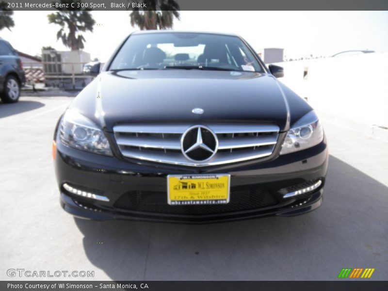 Black / Black 2011 Mercedes-Benz C 300 Sport