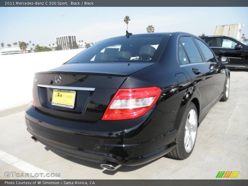 Black / Black 2011 Mercedes-Benz C 300 Sport