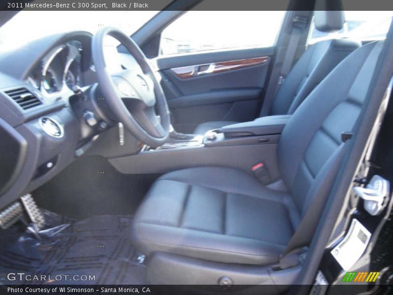 Black / Black 2011 Mercedes-Benz C 300 Sport