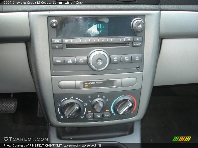 Controls of 2007 Cobalt LS Coupe