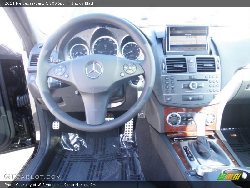 Black / Black 2011 Mercedes-Benz C 300 Sport