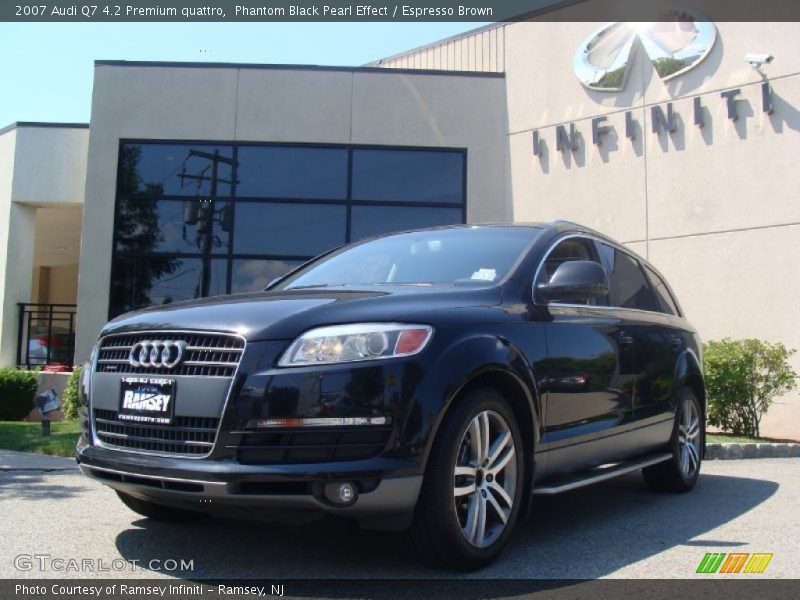 Phantom Black Pearl Effect / Espresso Brown 2007 Audi Q7 4.2 Premium quattro