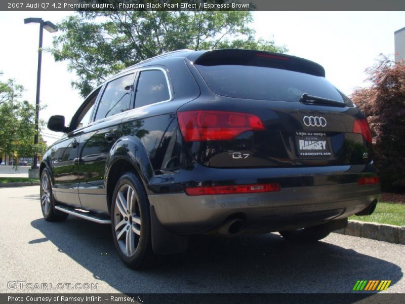 Phantom Black Pearl Effect / Espresso Brown 2007 Audi Q7 4.2 Premium quattro