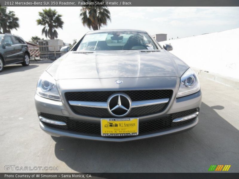 Paladium Silver Metallic / Black 2012 Mercedes-Benz SLK 350 Roadster